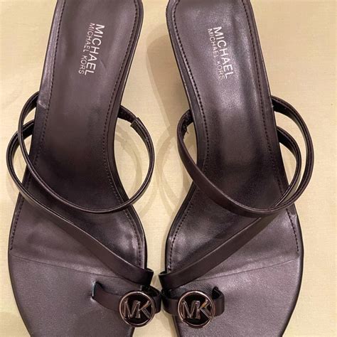 michael kors letty thong sandals|michael kors open toe sandals.